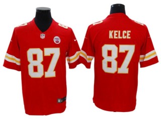 Kansas City Chiefs #87 Travis Kelce Red Vapor Limited Jersey