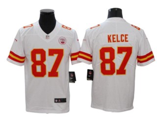Kansas City Chiefs #87 Travis Kelce White Vapor Limited Jersey