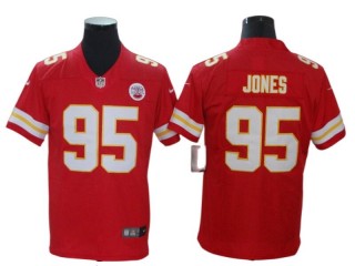 Kansas City Chiefs #95 Chris Jones Red Vapor Limited Jersey