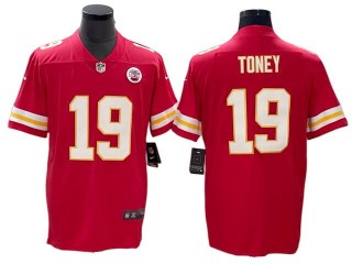 Kansas City Chiefs #19 Kadarius Toney Red Vapor Limited Jersey
