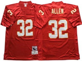 M&N Kansas City Chiefs #32 Marcus Allen Red Legacy Jersey