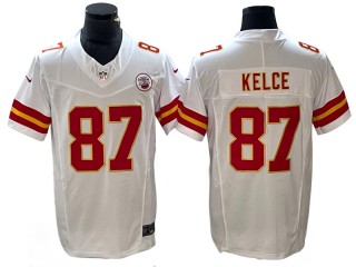Kansas City Chiefs #87 Travis Kelce White Vapor F.U.S.E. Limited Jersey