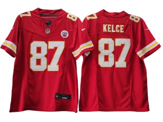 Kansas City Chiefs #87 Travis Kelce Red Vapor F.U.S.E. Limited Jersey