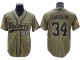 Las Vegas Raiders #34 Bo Jackson Baseball Style Jersey