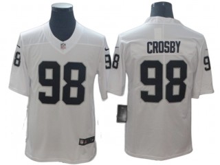 Las Vegas Raiders #98 Maxx Crosby White Vapor Untouchable Limited Jersey