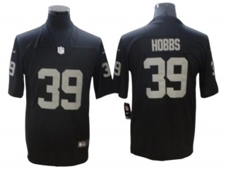 Las Vegas Raiders #39 Nate Hobbs Black Vapor Limited Jersey