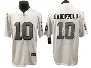 Las Vegas Raiders #10 Jimmy Garoppolo White Color Rush Jersey