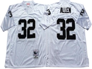 M&N Raiders #32 Marcus Allen White-Black Legacy Jersey