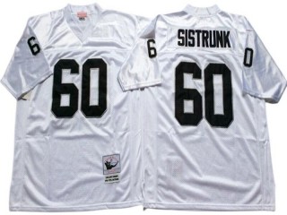 M&N Raiders #60 Otis Sistrunk White-Black Legacy Jersey