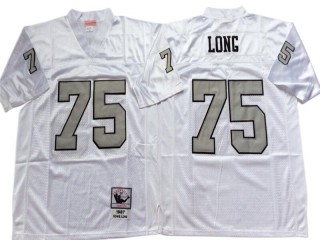 M&N Raiders #75 Howie Long White-Gray Legacy Jersey