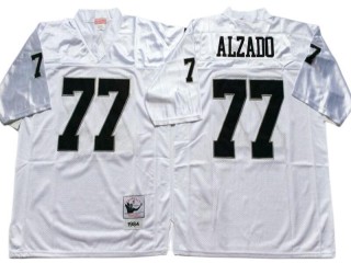 M&N Raiders #77 Lyle Martin Alzado White-Black Legacy Jersey