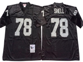 M&N Raiders #78 Art Shell Black Legacy Jersey