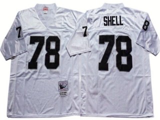M&N Raiders #78 Art Shell White-Black Legacy Jersey