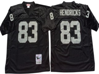 M&N Raiders #83 Ted Hendricks Black Legacy Jersey