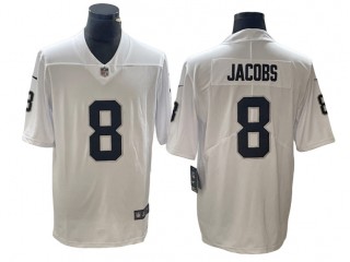 Las Vegas Raiders #8 Josh Jacobs White Vapor Limited Jersey