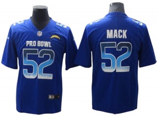 Los Angeles Chargers #52 Khalil Mack Royal Pro Bowl Limited Jersey