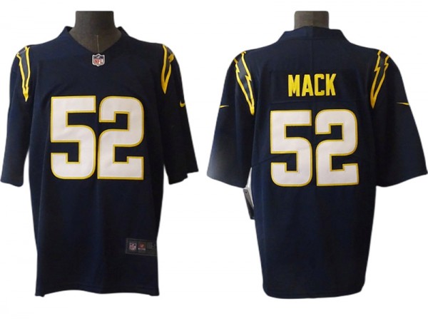 Los Angeles Chargers #52 Khalil Mack Navy Vapor Limited Jersey