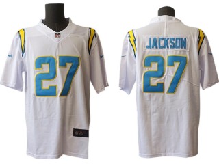 Los Angeles Chargers #27 J.C. Jackson White Vapor Limited Jersey