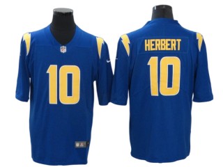 Los Angeles Chargers #10 Justin Herbert Blue Color Rush Vapor Limited Jersey