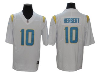 Los Angeles Chargers #10 Justin Herbert White Vapor Untouchable Limited Jersey