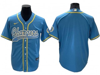 Los Angeles Chargers Powder Blue Baseball Style Jersey