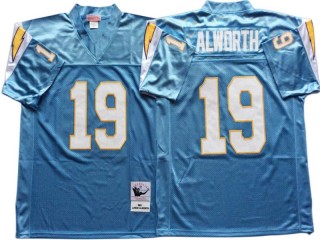 M&N Chargers #19 Lance Alworth Powder Blue Legacy Jersey