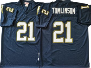 M&N Chargers #21 Ladainian Tomlinson Navy Legacy Jersey