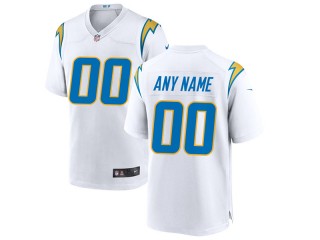 Custom Los Angeles Chargers White Vapor Limited Jersey