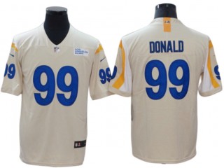 Los Angeles Rams #99 Aaron Donald Cream Bone Vapor Limited Jersey