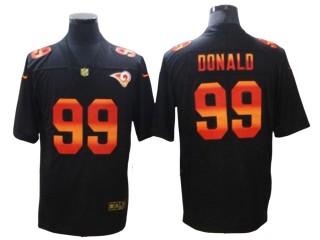 Los Angeles Rams #99 Aaron Donald Black Colorful Fashion Limited Jersey