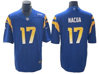 Los Angeles Rams #17 Puka Nacua Royal Vapor Limited Jersey 