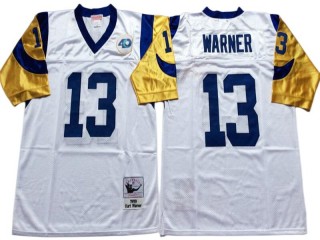 M&N St. Louis Rams #13 Kurt Warner White Legacy Jersey