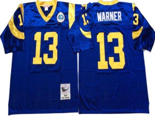 M&N St. Louis Rams #13 Kurt Warner Royal Legacy Jersey