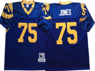 M&N St. Louis Rams #75 Deacon Jones Royal Legacy Jersey
