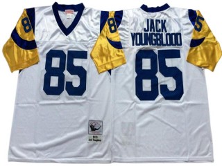 M&N St. Louis Rams #85 Jack Youngblood White Legacy Jersey