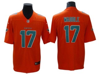 Miami Dolphins #17 Jaylen Waddle Orange Inverted Legend Jersey