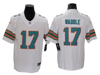 Miami Dolphins #17 Jaylen Waddle White Alternate Vapor Limited Jersey