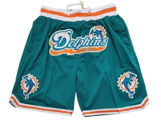 Miami Dolphins Green Basketball Shorts