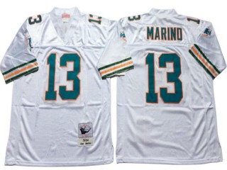 M&N Miami Dolphins #13 Dan Marino White Legacy Jersey
