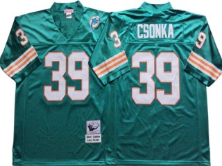 M&N Miami Dolphins #39 Larry Csonka Aque Legacy Jersey