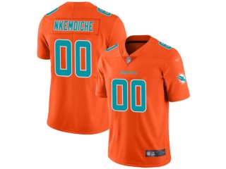 Custom Miami Dolphins Orange Inverted Legend Jersey