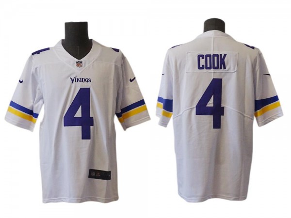 Minnesota Vikings #4 Dalvin Cook White Vapor Limited Jersey