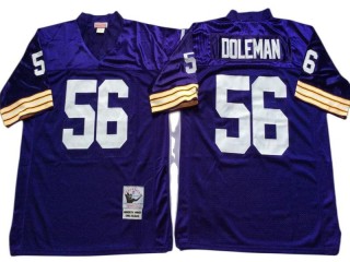 M&N Minnesota Vikings #56 Chris Doleman Purple Legacy Jersey