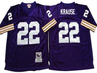 M&N Minnesota Vikings #22 Paul Krause Purple 1975 Legacy Jersey