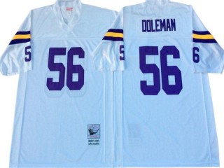 M&N Minnesota Vikings #56 Chris Doleman White Legacy Jersey