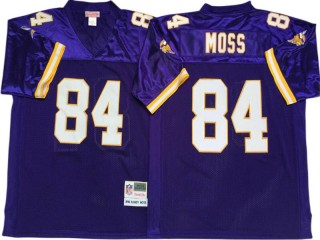 M&N Minnesota Vikings #84 Randy Moss Purple Legacy Jersey