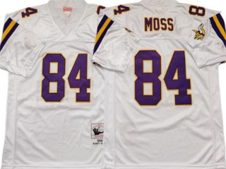 M&N Minnesota Vikings #84 Randy Moss White Legacy Jersey