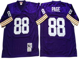 M&N Minnesota Vikings #88 Alan Page Purple Legacy Jersey