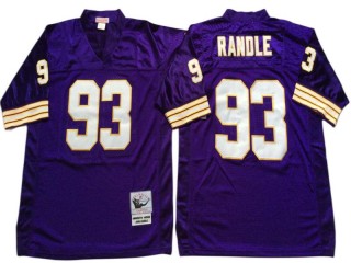 M&N Minnesota Vikings #93 John Randle Purple Legacy Jersey