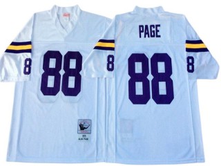 M&N Minnesota Vikings #88 Alan Page White Legacy Jersey